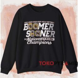 Oklahoma Sooners Four peat Ncaa Softball Champions Shirt Black Sweatshirt