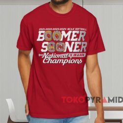 Oklahoma Sooners Four peat Ncaa Softball Champions Shirt Red T shirt