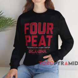 Oklahoma Sooners Softball Four Peat Back To Back Shirt 4 Oklahoma Sooners Softball Four Peat Back To Back Shirt Black Sweatshirt