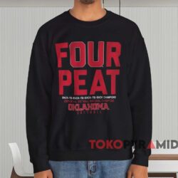 Oklahoma Sooners Softball Four Peat Back To Back Shirt 3 Oklahoma Sooners Softball Four Peat Back To Back Shirt Black Sweatshirt