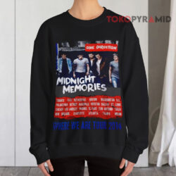 One Direction Midnight Memories Shirt Where We Are Tour 2014 3 One Direction Midnight Memories Shirt Where We Are Tour 2014 Sweatshirt
