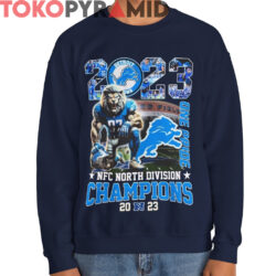 One Pride Detroit Lions 2023 NFC North Division Champions Shirt 2 One Pride Detroit Lions 2023 NFC North Division Champions Shirt