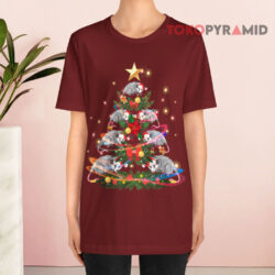 Opossum Possum Santa Xmas Tree Light Sweatshirt 2 Opossum Possum Santa Xmas Tree Light T shirt