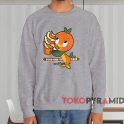 Orange Bird Sunshine Tree Terrace T-shirt 3 Orange Bird Sunshine Tree Terrace T shirt Grey Sweatshirt