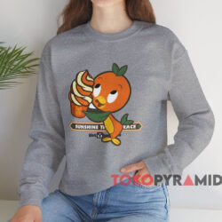 Orange Bird Sunshine Tree Terrace T-shirt 4 Orange Bird Sunshine Tree Terrace T shirt Grey Sweatshirt