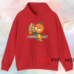 Orange Bird Sunshine Tree Terrace T-shirt 2 Orange Bird Sunshine Tree Terrace T shirt Red Hoodie