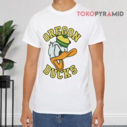 Oregon Ducks Disney Donald Vintage White T shirt