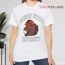 Oregon State Beavers Osu University White T shirt