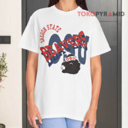 Osu Oregon State University Beavers White T shirt