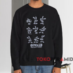 Oswald The Lucky Rabbit T-shirt 3 Oswald The Lucky Rabbit T shirt Black Sweatshirt