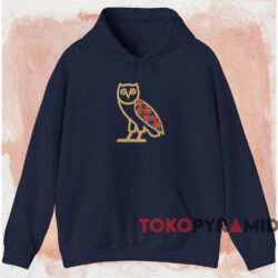 Ovo Rose Owl T shirt Navy Hoodie