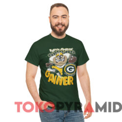 Packers Tasmanian Devil Earth Shaking Ground Gainer T shirt Green T shirt