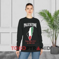 Palestine From The River To The Sea Black Long sleeved