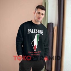 Palestine From The River To The Sea Black Sweatshirt