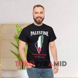 Palestine From The River To The Sea Black T shirt