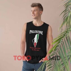 Palestine From The River To The Sea Black Tank Top