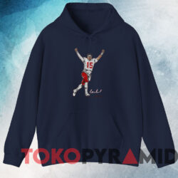 Patrick Mahomes Superstar Pose Shirt 3 Patrick Mahomes Superstar Pose Shirt Navy Hoodie