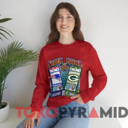 Patriots Vs Packers Super Bowl 31 1996 Nfl T shirt Red Sweatshirt