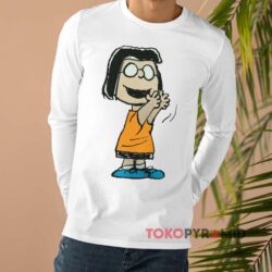 Peanuts Marcie T-Shirt 2 Peanuts Marcie White Long sleeved