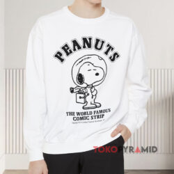 Peanuts Snoopy Astronaut Shirt The World Famous Comic Strip Sweatshirt