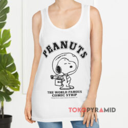 Peanuts Snoopy Astronaut Shirt The World Famous Comic Strip Tank Top