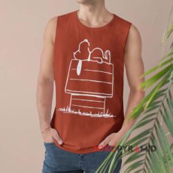Peanuts Snoopy Doghouse Orange Tank Top