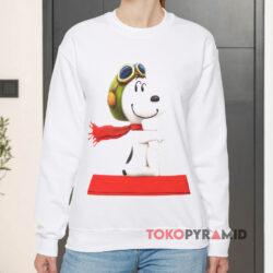 Peanuts Snoopy Flying Ace White Sweatshirt