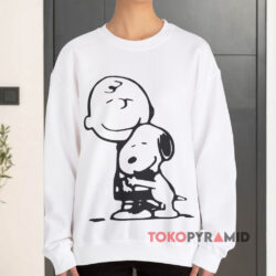 Peanuts Snoopy Hugging Charlie Brown Shirt 3 Peanuts Snoopy Hugging Charlie Brown White Sweatshirt