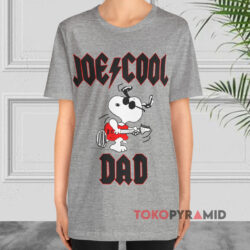 Peanuts Snoopy Joe Cool Dad Grey T shirt