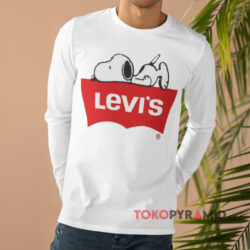 Peanuts Snoopy Levis White Long sleeved