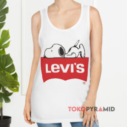 Peanuts Snoopy Levis Shirt 2 Peanuts Snoopy Levis White Tank Top