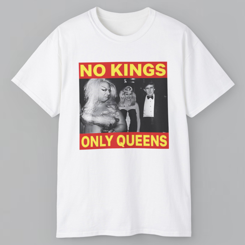 Pedro Pascal No Kings Only Queen Not Trump's Empire 2025 T shirt Pedro Pascal No Kings Only Queen Not Trump's Empire 2025 T shirt