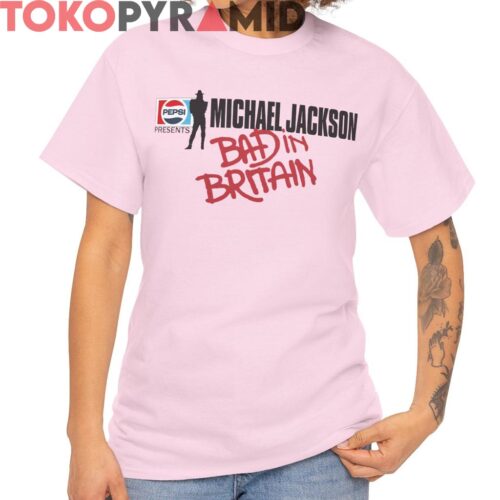 Pepsi Michael Jackson Bad In Britain Shirt