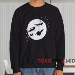 Peter Pan Flying By The Moon T-shirt 4 Peter Pan Flying By The Moon T shirt Black Sweatshirt
