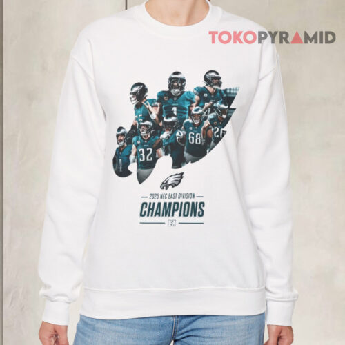 Philadelphia Eagles 2025 Fly Eagles Fly Nfc East Champions Sweatshirt
