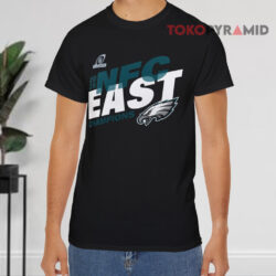 Philadelphia Eagles 2025 Nfc East Champions Black T shirt