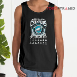 Philadelphia Eagles 2025 Nfc East Champions Fly Eagles Fly Tank Top
