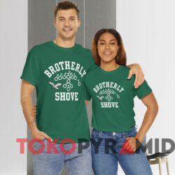 Philadelphia Eagles Brotherly Shove T shirt Green T shirt