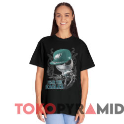 Philadelphia Eagles Jack Skellington Fear The Eagles T shirt Black T shirt