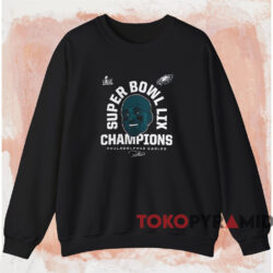 Philadelphia Eagles Jalen Hurts Super Bowl LIX Champions Shirt 2 Philadelphia Eagles Jalen Hurts Super Bowl Lix Champions Shirt Black Sweatshirt 1