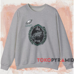Philadelphia Eagles Multi Champs Ring Super Bowl LIX Champions Shirt 3 Philadelphia Eagles Multi Champs Ring Super Bowl Lix Champions Shirt Grey Sweatshirt