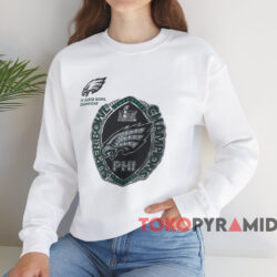 Philadelphia Eagles Multi Champs Ring Super Bowl LIX Champions Shirt 2 Philadelphia Eagles Multi Champs Ring Super Bowl Lix Champions Shirt White Sweatshirt