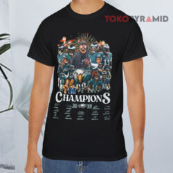 Philadelphia Eagles Nfc East 2025 Champions Road To Super Bowl Black T shirt