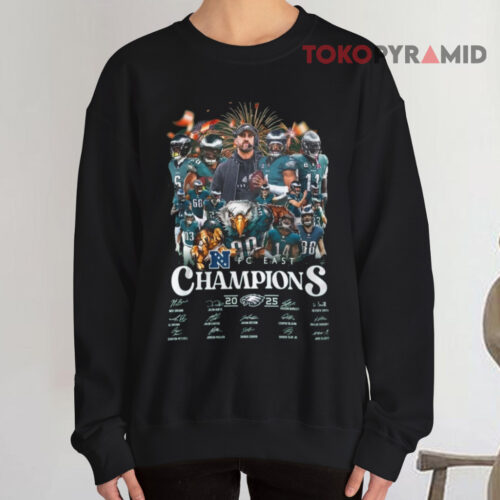 Philadelphia Eagles Nfc East 2025 Champions Road To Super Bowl Sweatshirt
