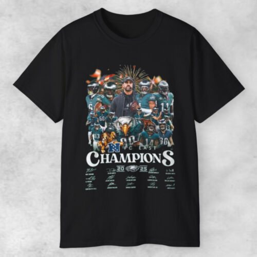 Philadelphia Eagles Nfc East 2025 Champions Road To Super Bowl T shirt