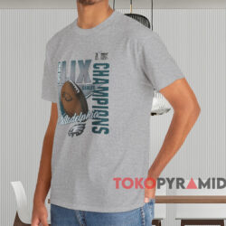 Philadelphia Eagles Own The Moment Super Bowl Lix Champions Shirt Grey T shirt