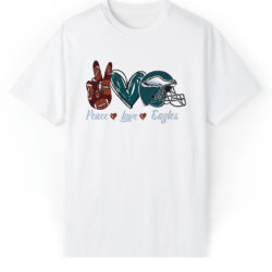 Philadelphia Eagles Peace Love Eagles T shirt