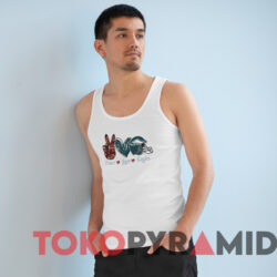Philadelphia Eagles Peace Love Eagles T shirt White TankTop