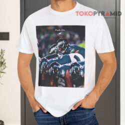 Philadelphia Eagles Push On White T shirt
