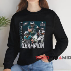 Philadelphia Eagles Saquon Barkley Super Bowl LIX Champions Shirt 3 Philadelphia Eagles Saquon Barkley Super Bowl Lix Champions Shirt Black Sweatshirt 1